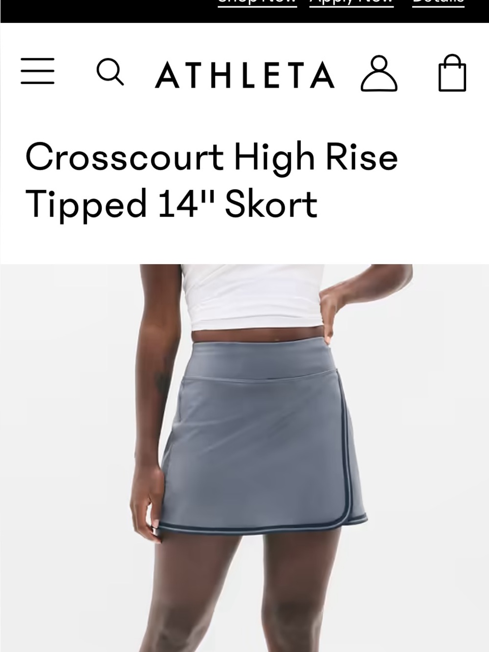 Athleta skirt size extra small